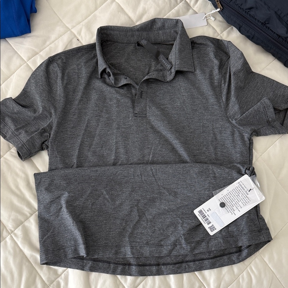 lululemon athletica Heather Charcoal Grey Active Top